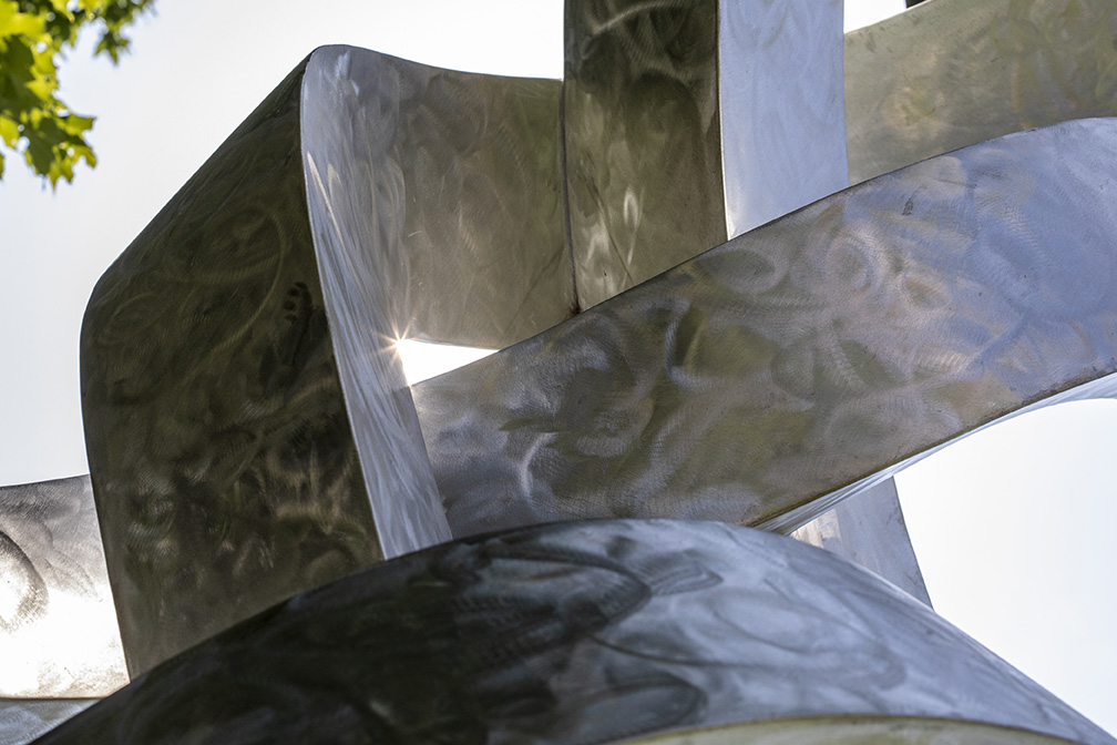 Image from sculpture on the Rosen Sculpture Walk