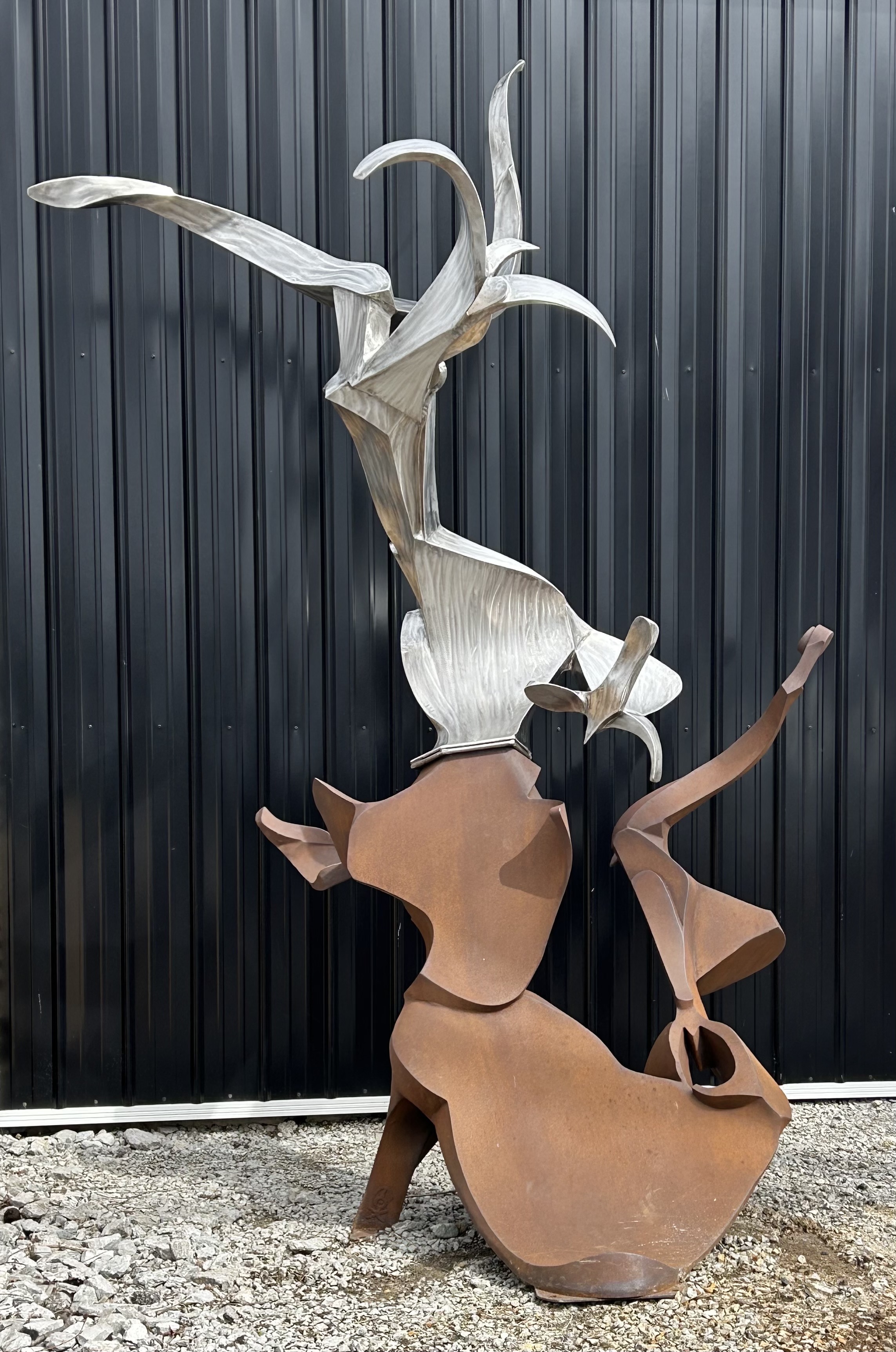 Clifton Cox sculpture, "More Cock and Bull"