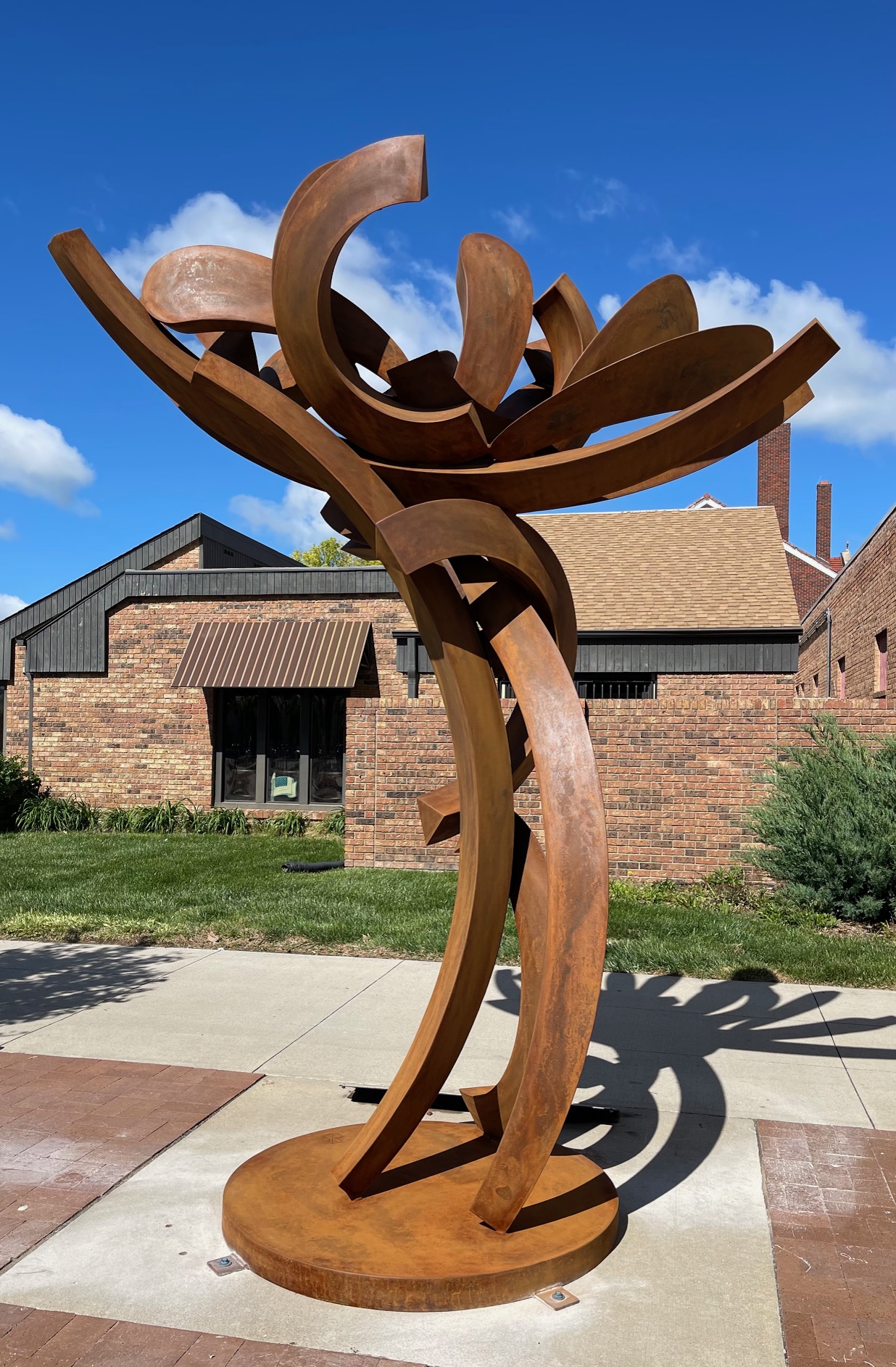 David Boyajian sculpture, "Orange Sage"