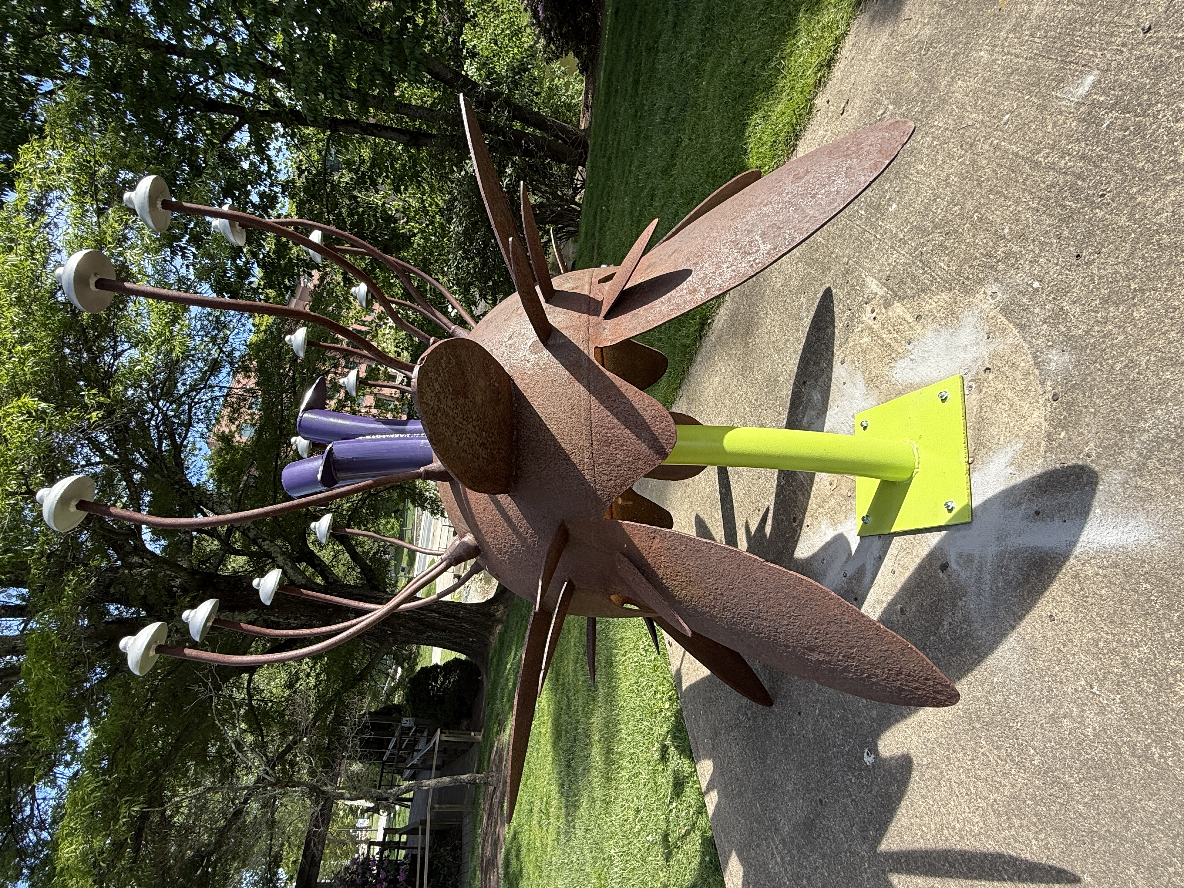 Richard Herzog sculpture, "Alien Flower"