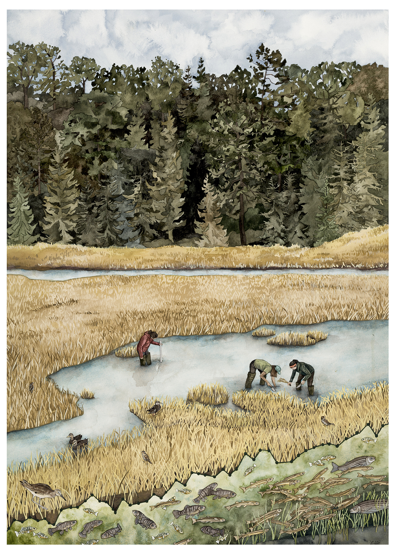 Jill Pelto, "Replanting Resilience (1)," 2022